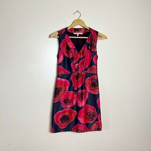 ⚫️ Rachel Roy Rose Pattern Lightweight Dress Size 2 EUC